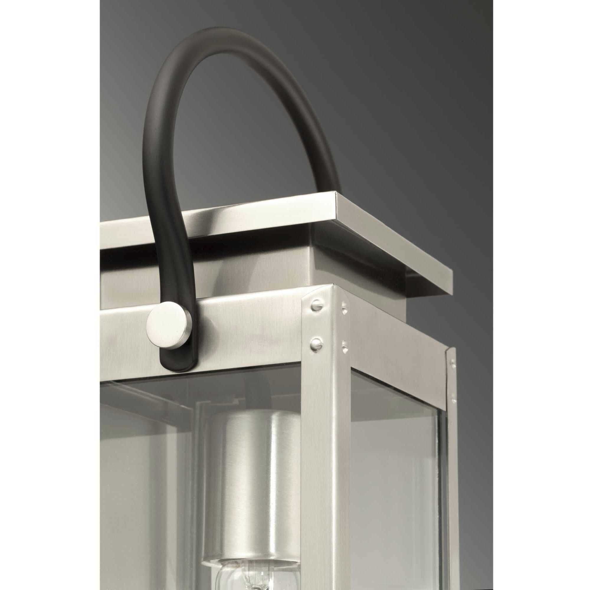 Union Square 1 Light 16 inch Stainless Steel Outdoor Wall Lantern, Small, Design Series